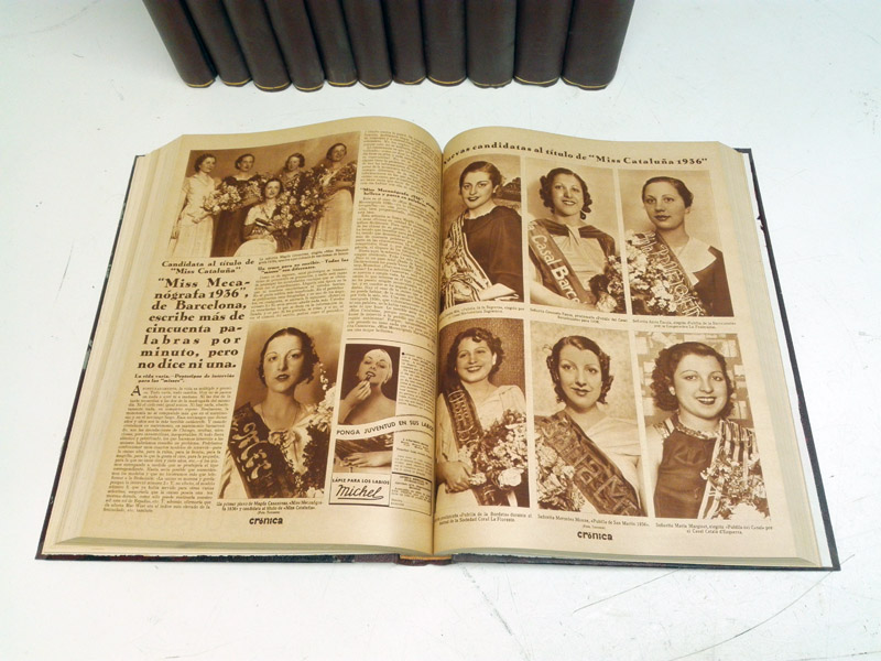 coleccion libros revista cronica a§os 30s 38x29x3.5-5 t12u